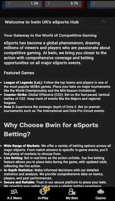 esports Bwin