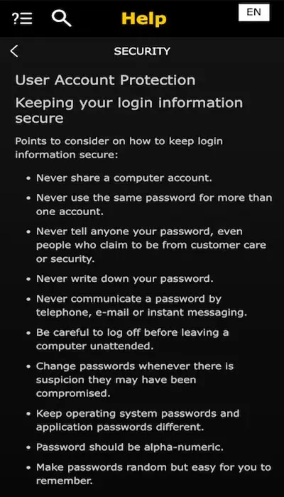 Security Bwin