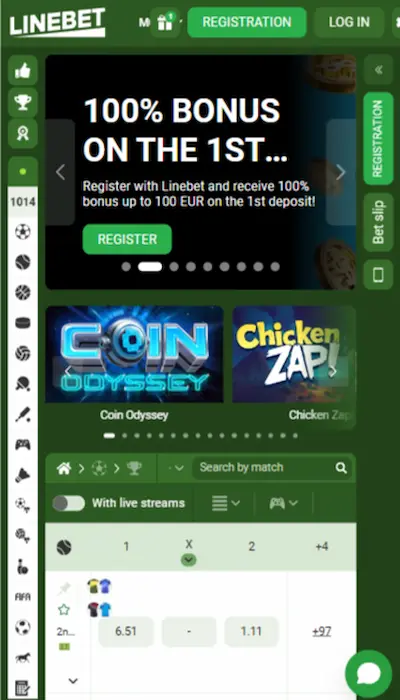 Linebet website 1