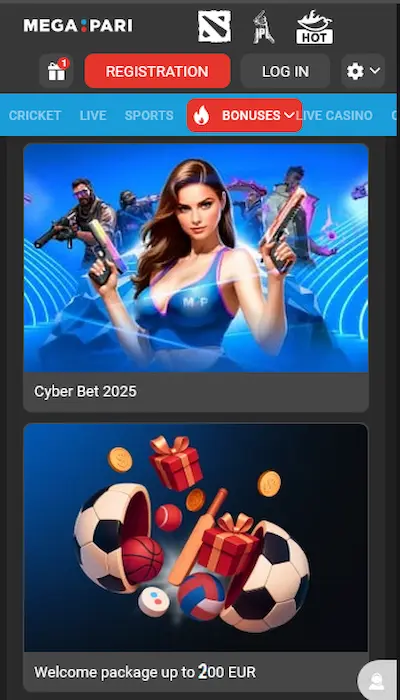 Megapari promotion