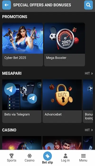 Megapari promo 2