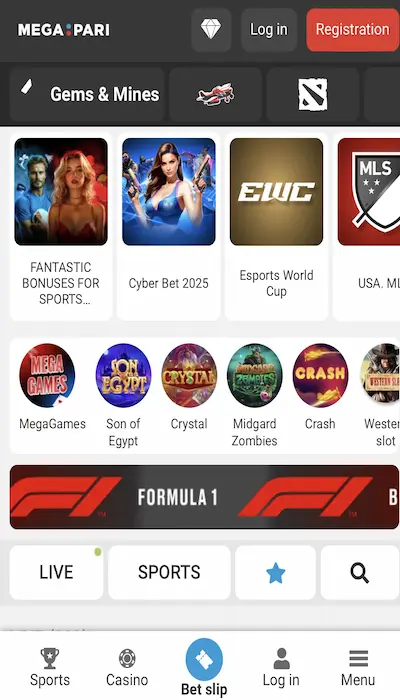 Megapari website