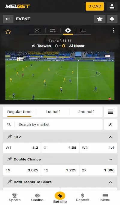 melbet live betting