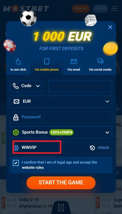 Mostbet registration - How do I create an account?