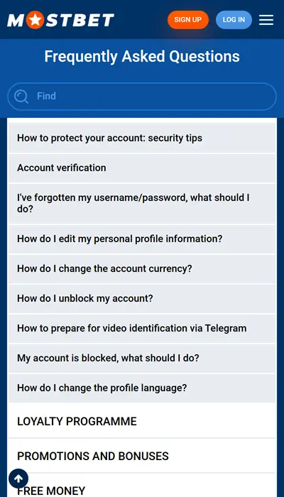 mostbet security