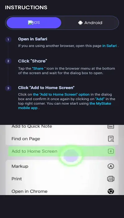 mystake mobile app