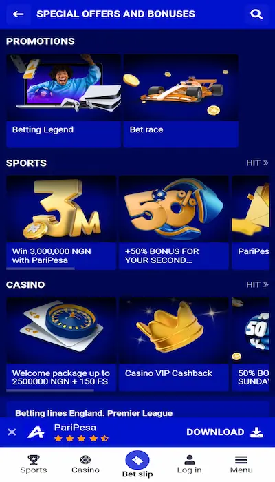 paripesa promotions