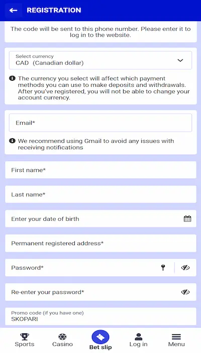 paripesa sign up