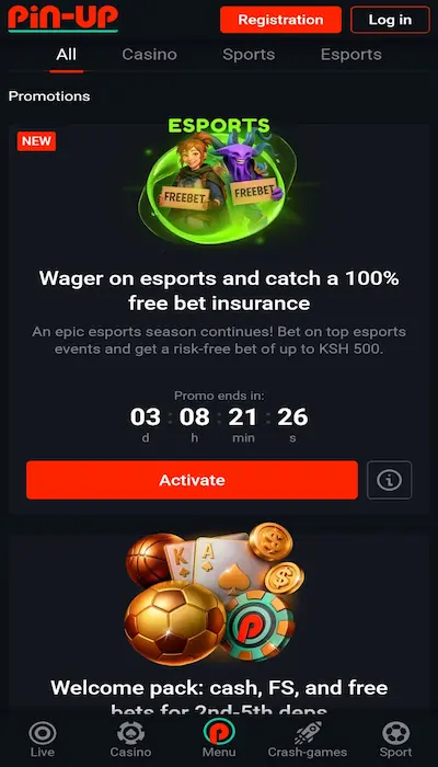Pin-up.bet registration promo