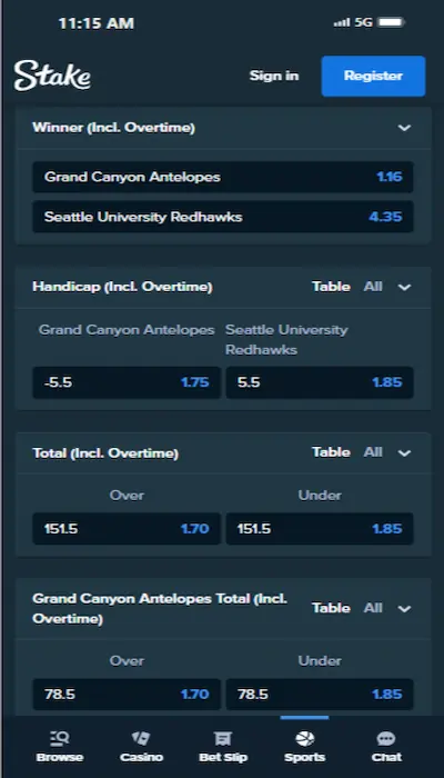 stake live betting 2