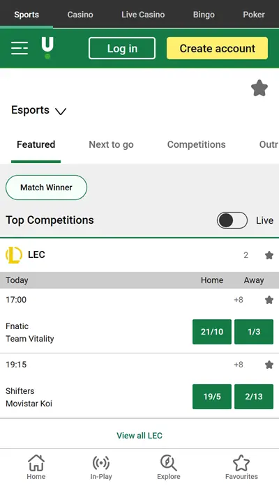 unibet esport
