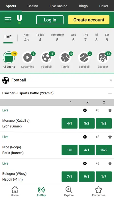 unibet live betting