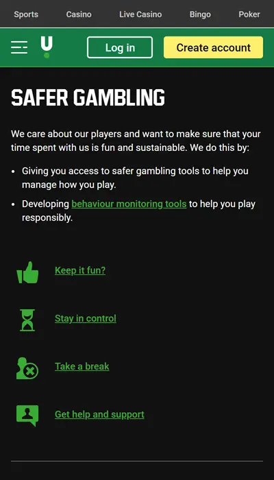 unibet safe gambling