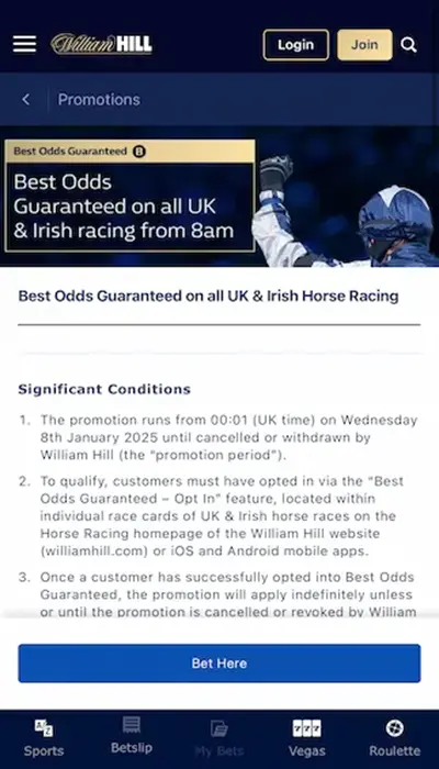 william hill promotions