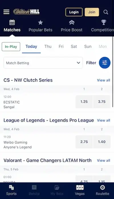 william hill esports