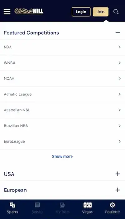william hill featured competition