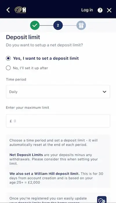 william hill registration