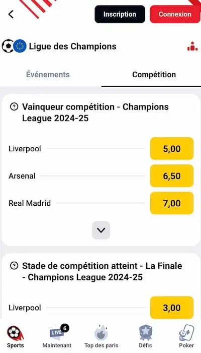 Paris outrights Betclic