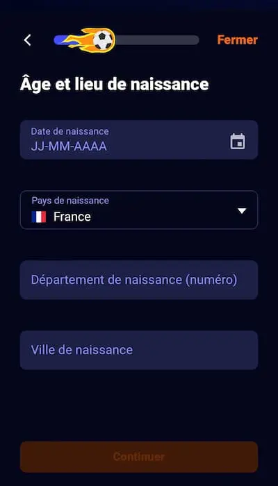 Inscription Betsson