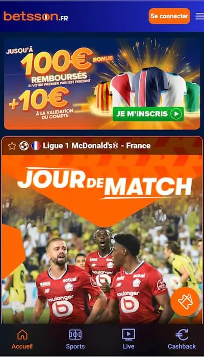 Offre de paris Betsson