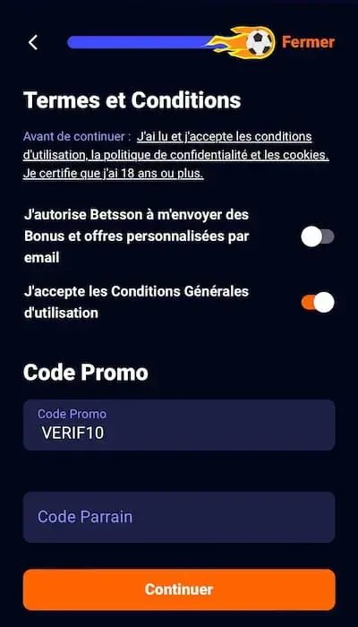 Code Promo Betsson - 4