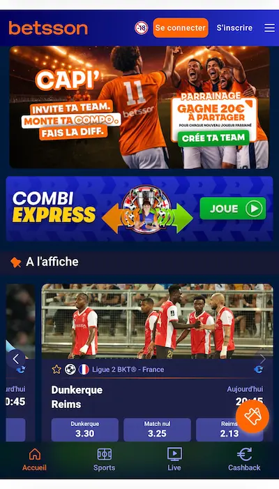 Offre de paris Betsson