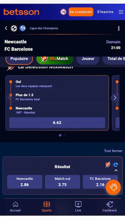 Cotes Betsson