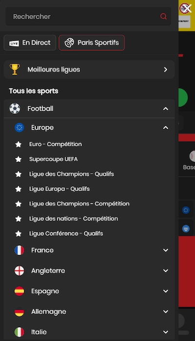 Screenshots Circusbet - Compétitions 