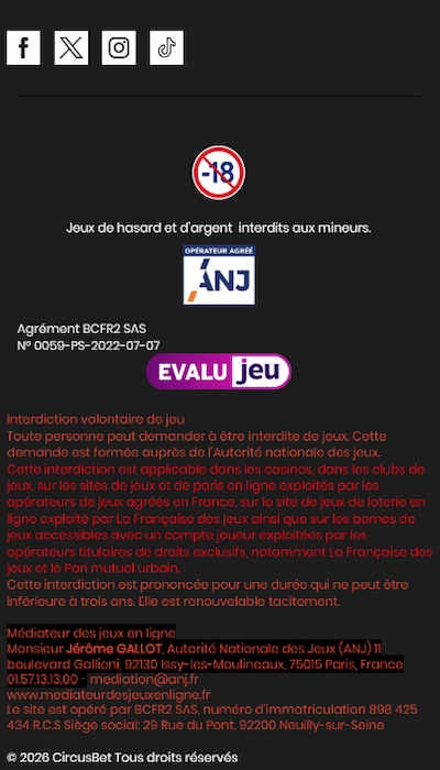 Sécurité du site CircusBet