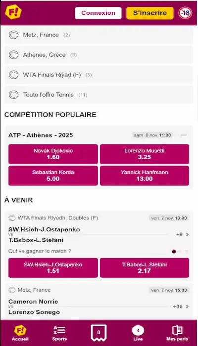 Feelingbet - Paris outright 