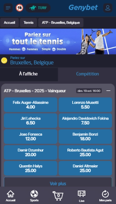 Les paris outright chez Genybet