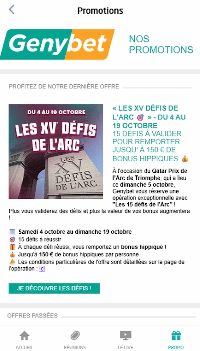 Les offres et promos de GenyBet