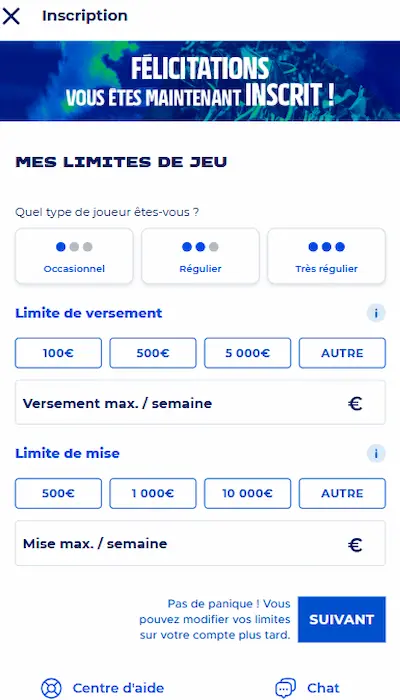 Inscription Parions Sport en Ligne - Page 3