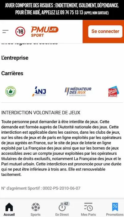 Sécurité PMU