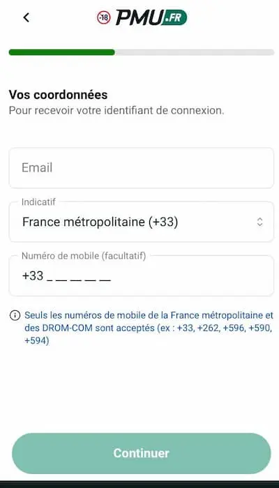 Inscription PMU