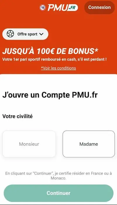 Code Promo PMU Sport - 1
