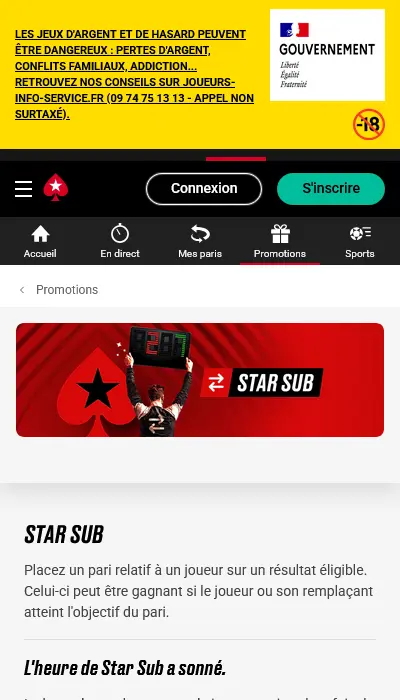 Star Sub Pokerstars Sports
