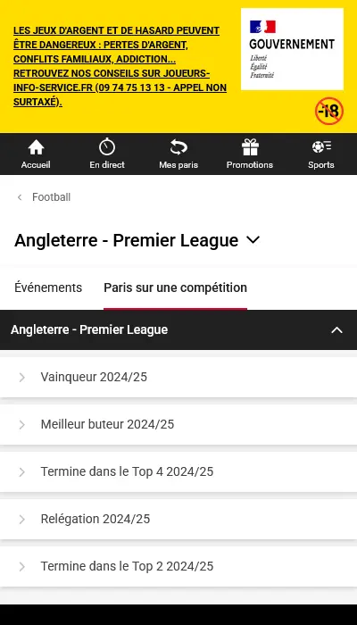 Paris outrights Pokerstars Sports