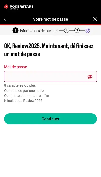 Inscription Pokerstars Sports