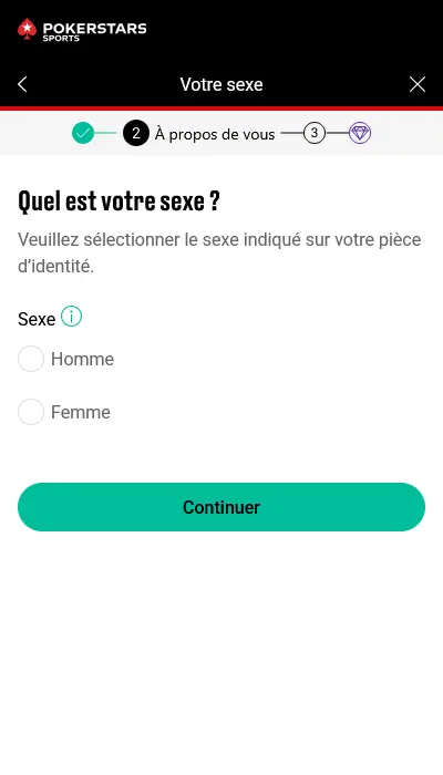 Inscription Pokerstars Sports