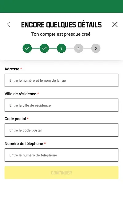 S'inscrire sur Unibet