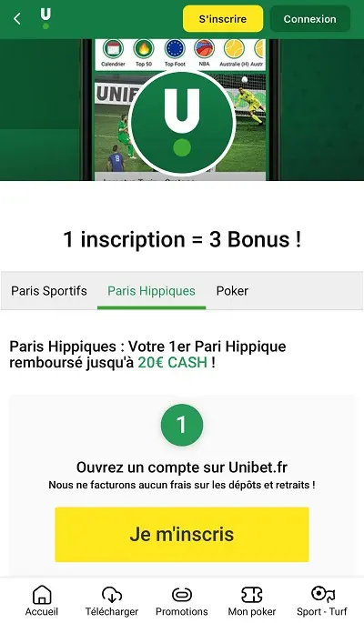 Bonus Turf Unibet