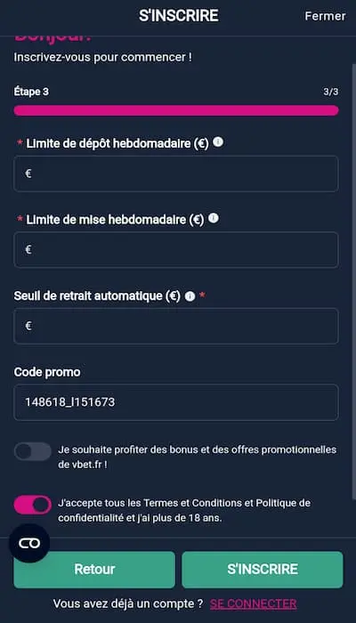 Code Promo Vbet - 4