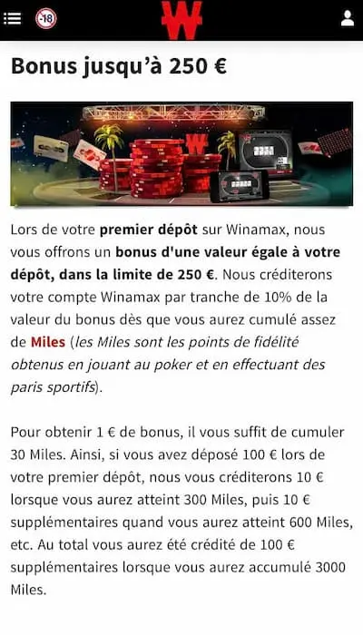 Bonus Poker Winamax