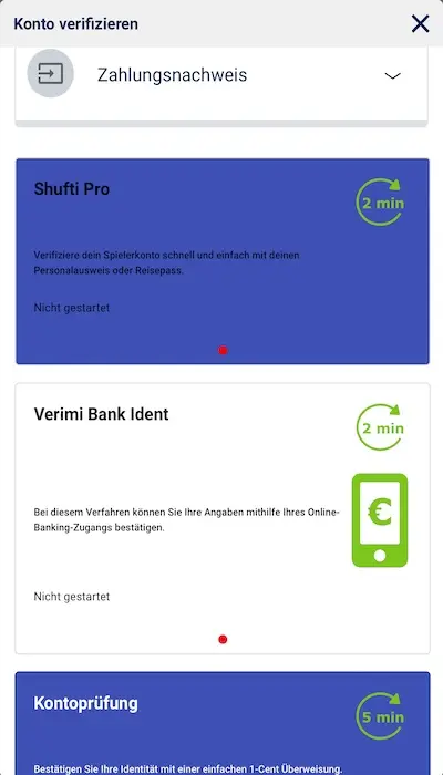 Bet-at-home Verifizierung