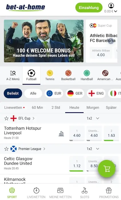 Bet-at-home Registrierung