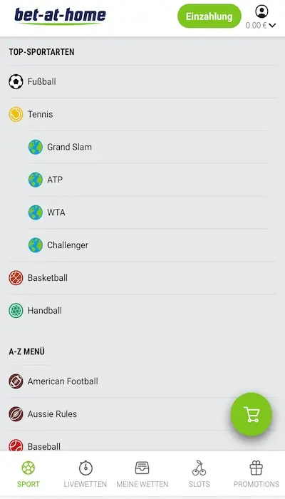 Bet-at-home Wettkämpfe