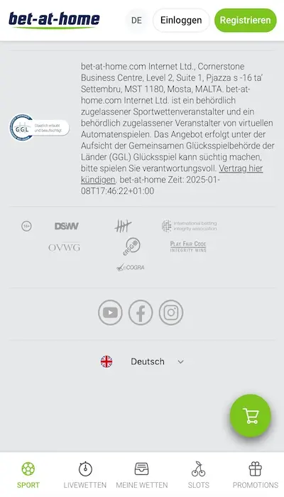 Bet-at-home Sicherheit