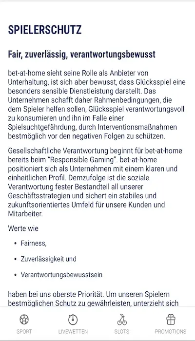 Bet-at-home Sicherheit