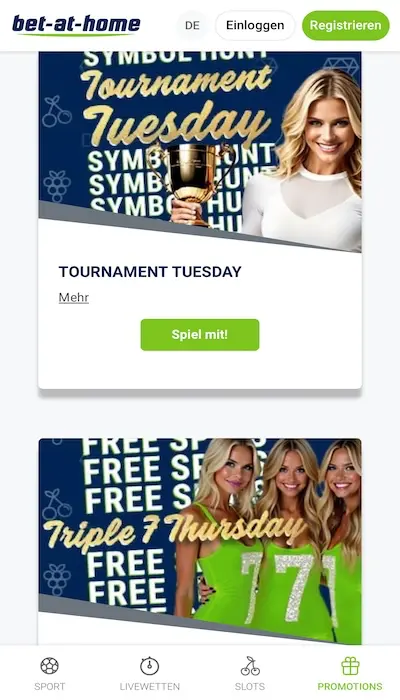 Bet-at-home Promo Aktionen